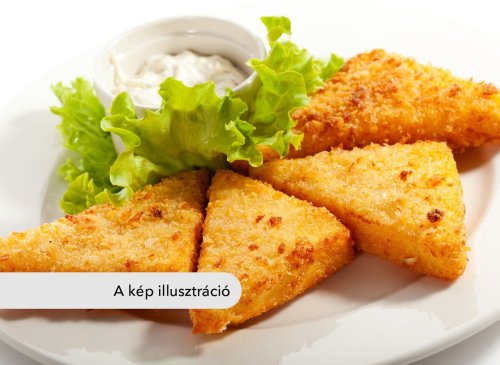 Rántott sajt hasábbal és majonézzel